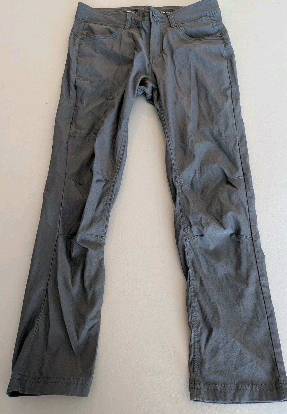 prAna Halle Pants Size 2 Short Black Stretch Roll Up Hiking Outdoor Camping